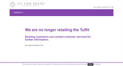 Desktop Screenshot of fitforkeeps.com