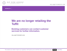 Tablet Screenshot of fitforkeeps.com